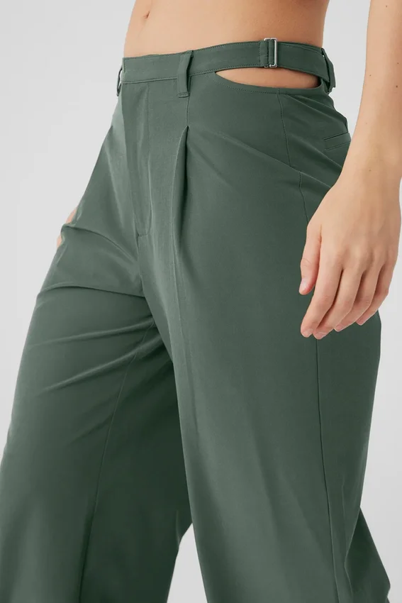 Pantaloni Showdown a vita media - Dark Cactus