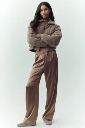 Pantaloni Silk Luminous (lunghi) - Alpine Cocoa