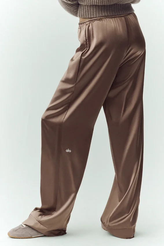 Pantaloni Silk Luminous (lunghi) - Alpine Cocoa