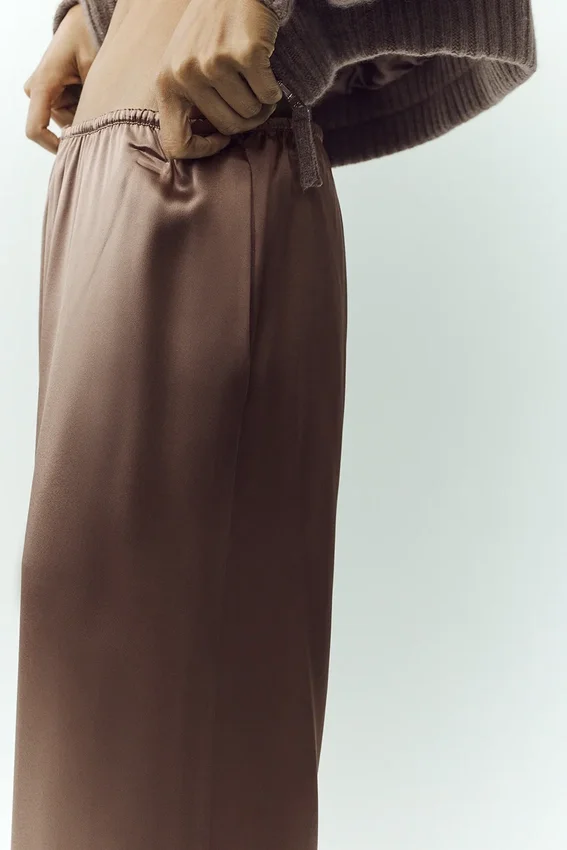 Pantaloni Silk Luminous (lunghi) - Alpine Cocoa