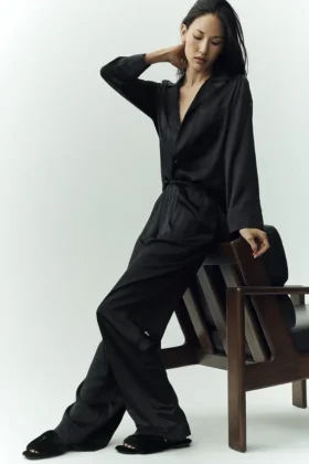 Pantaloni Silk Luminous (lunghi) - Nero