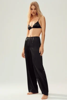 Pantaloni Silk Luminous (Regular) - Nero