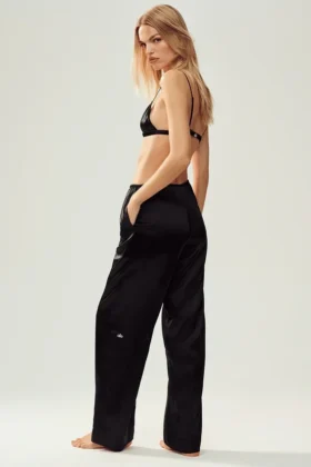Pantaloni Silk Luminous (Regular) – Nero