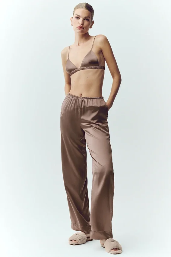 Pantaloni Silk Luminous (vestibilità regolare) - Alpine Cocoa