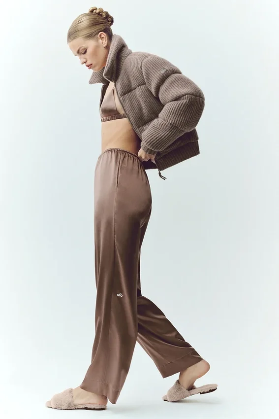 Pantaloni Silk Luminous (vestibilità regolare) - Alpine Cocoa