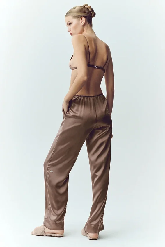 Pantaloni Silk Luminous (vestibilità regolare) - Alpine Cocoa