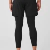 Pantaloni Stability 2-in-1 - Nero/Nero