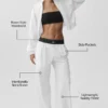 Pantaloni Suit Up (lunghi) - Bianco/Nero