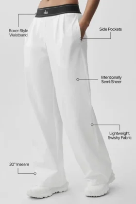 Pantaloni Suit up (Regular) – Bianco/Nero