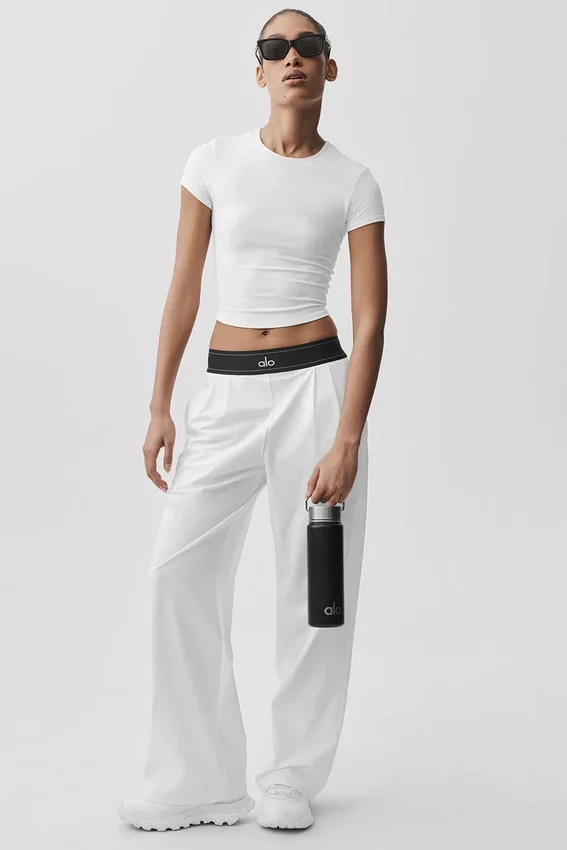 Pantaloni Suit up (Regular) - Bianco/Nero