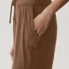 Pantaloni svasati da casa delicati e semitrasparenti - Marrone baciato dal sole