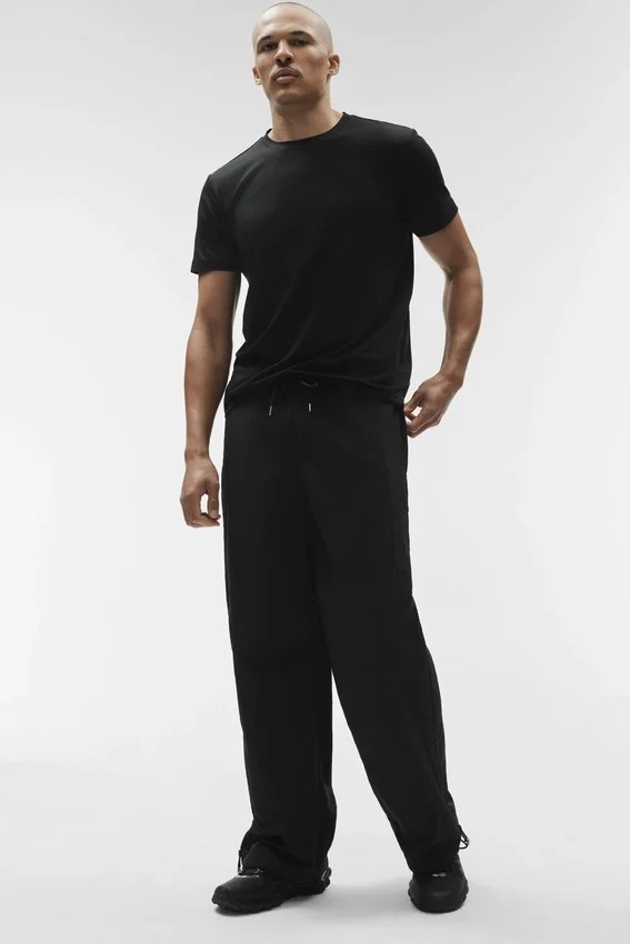 Pantaloni Takeaway Track a gamba dritta - Nero