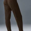 Pantaloni Winter Bliss a maglia intrecciata - Espresso