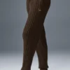 Pantaloni Winter Bliss a maglia intrecciata - Espresso