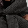 Pantaloni Winter Bliss a maglia intrecciata - Grigio melange scuro