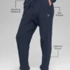 Pantaloni Winter Bliss a trecce - Blu navy