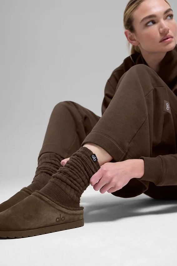 Calze arrotolate unisex - Espresso