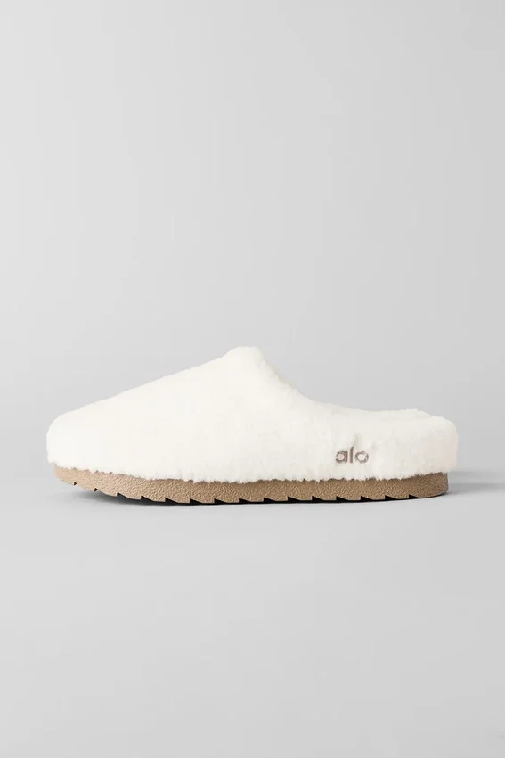 Pantofola Sherpa Recovery - Avorio