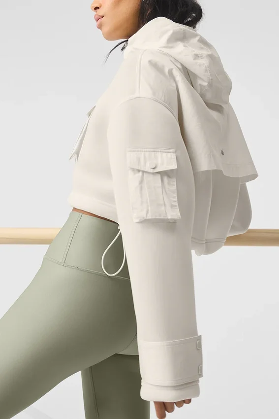 Parka cargo corto Engage - Avorio