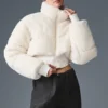 Piumino a corsetto Sherpa Main Act - Avorio