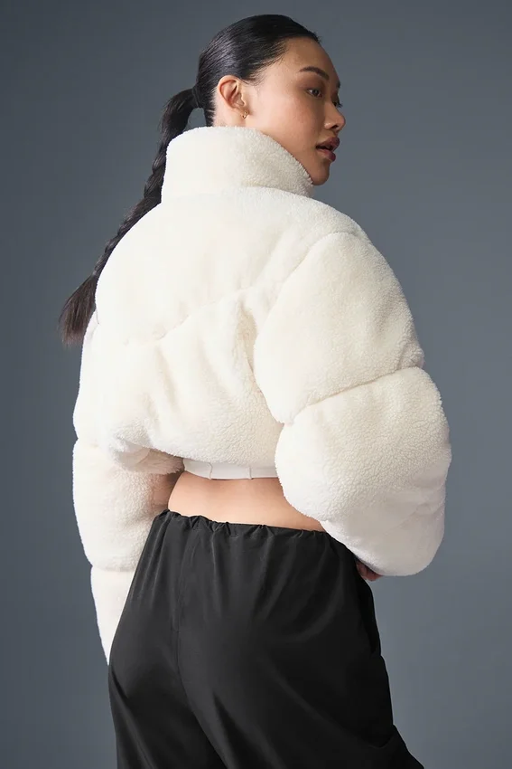 Piumino a corsetto Sherpa Main Act - Avorio