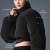 Piumino a corsetto Sherpa Main Act - Nero