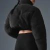 Piumino a corsetto Sherpa Main Act - Nero