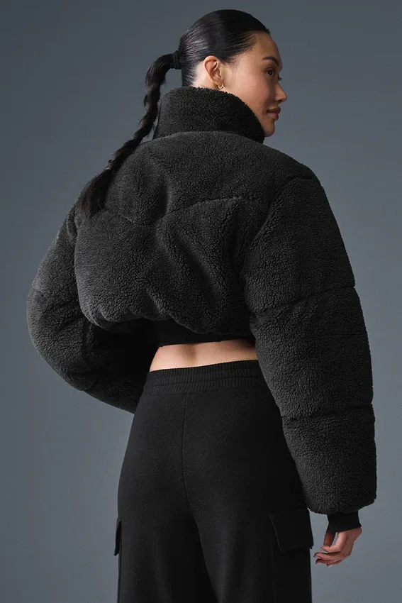 Piumino a corsetto Sherpa Main Act - Nero