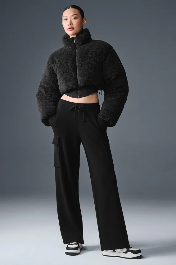 Piumino a corsetto Sherpa Main Act - Nero