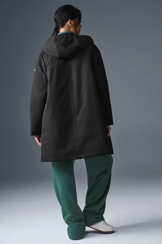 Piumino lungo Rain or Shine - Nero