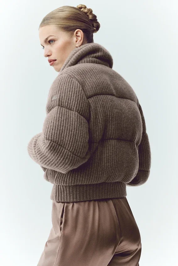 Piumino-maglione Northstar in cashmere - Cacao alpino melange