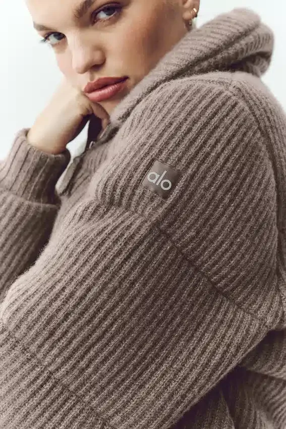 Piumino-maglione Northstar in cashmere - Cacao alpino melange