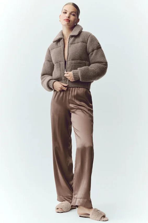Piumino-maglione Northstar in cashmere - Cacao alpino melange