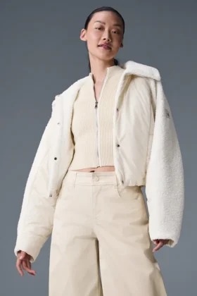 Piumino Sherpa Cozy Escape - Avorio/Avorio