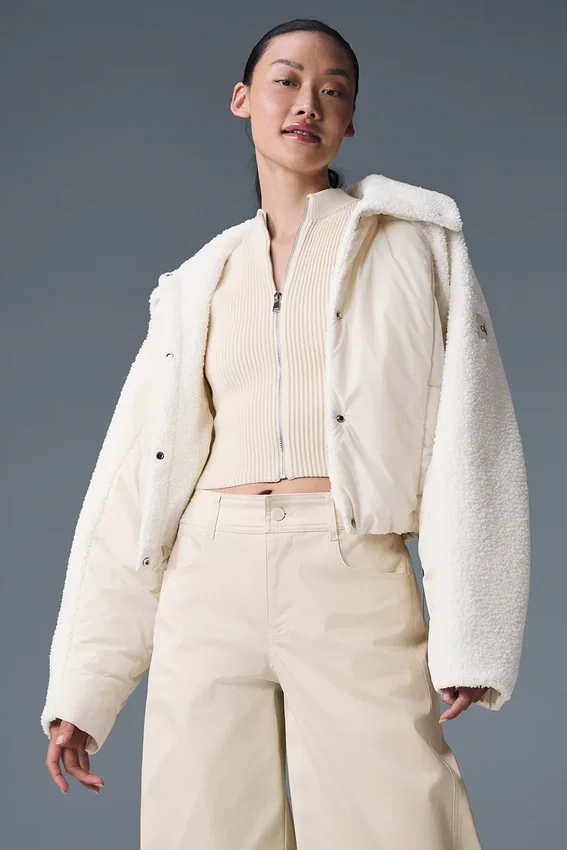 Piumino Sherpa Cozy Escape - Avorio/Avorio