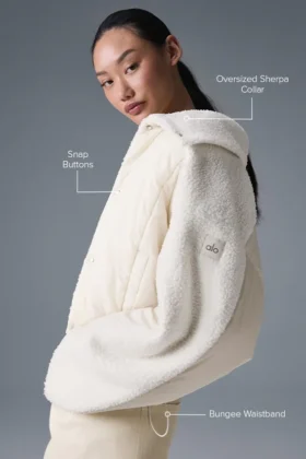 Piumino Sherpa Cozy Escape – Avorio/Avorio