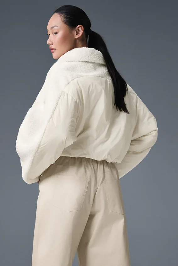 Piumino Sherpa Cozy Escape - Avorio/Avorio