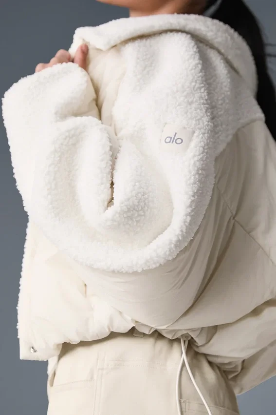 Piumino Sherpa Cozy Escape - Avorio/Avorio