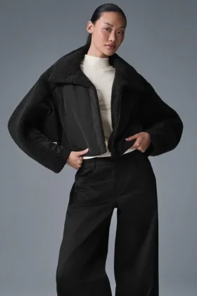 Piumino Sherpa Cozy Escape - Nero/Nero