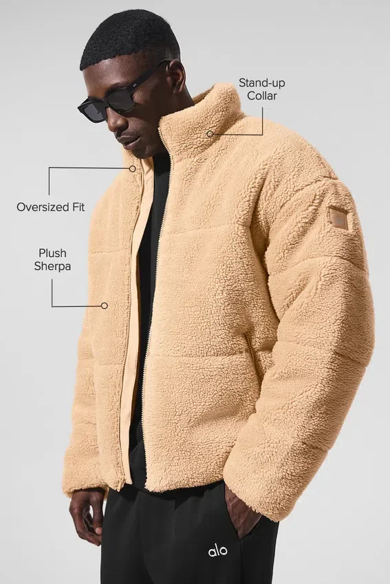 Piumino Sherpa Stage - Cammello