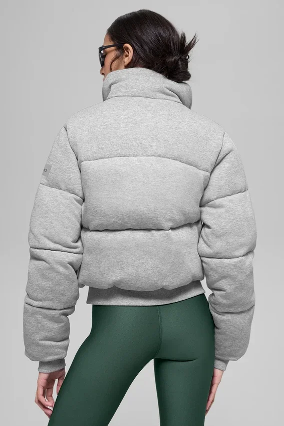Piumino stile felpa - Grigio melange atletico