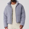 Piumino Street in tessuto elasticizzato - Nebbia