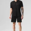 Polo a maglia larga - Nero