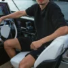 Polo a maniche corte in maglia Coastline - Nero