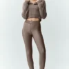 Polo in cashmere Northstar - Cacao alpino melange