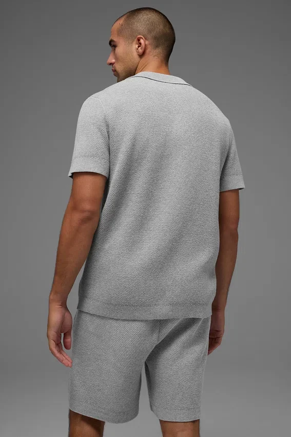 Polo in maglia Sports Club Maglione - Grigio melange atletico