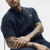 Polo in maglia tipo maglione Sports Club - Blu navy