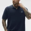 Polo in maglia tipo maglione Sports Club - Blu navy