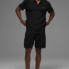 Polo in maglia tipo maglione Sports Club - Nero
