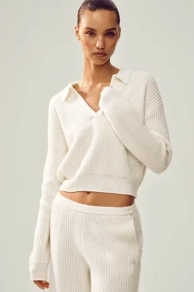 Polo Northstar in cashmere - Avorio